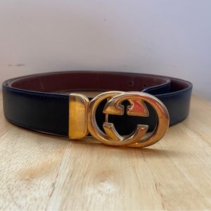 Vintage Gucci Belt Iconic Double GG Reversible